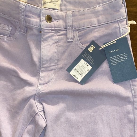 NWT. Universal Thread Purple Distressed High Rise Skinny Jean.Size 0/25 … - Picture 4 of 6